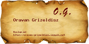 Oravan Grizeldisz névjegykártya